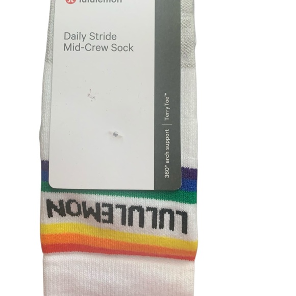 NWT Lululemon daily stride mid crew socks Size M - Picture 1 of 2